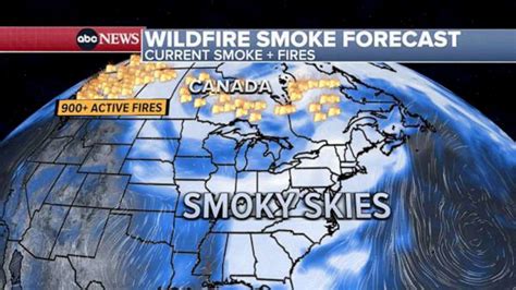 Wildfire smoke map: These are the US cities, states with air quality ...