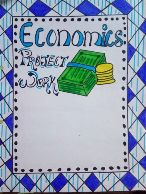 Border design for economics project | Book cover page design, Border ...