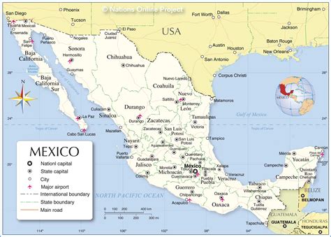 Printable Map Of Mexico