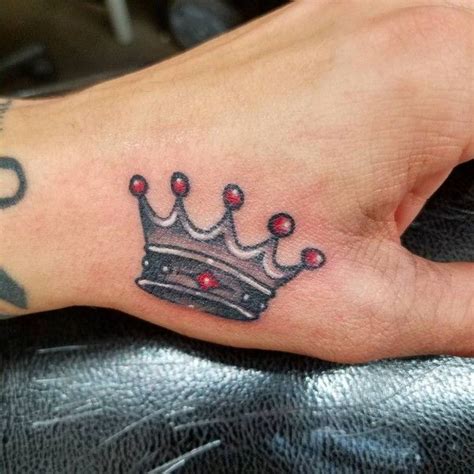 75+ Symbolic Crown Tattoo Designs | Crown tattoo design, Crown hand ...