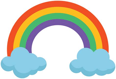 Rainbow With Cloud Png 6992 Free Icons And Png Backgrounds | Images and ...