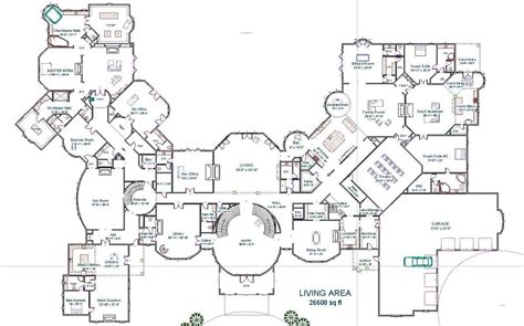 Pin by Asbar on القصر | Mansion floor plan, Luxury floor plans, House ...