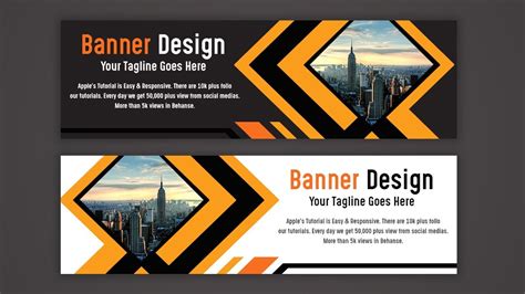 Make a Creative Web Banner AD Design - Photoshop Tutorial - YouTube