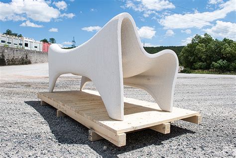 philipp aduatz creates 3D printed concrete outdoor furniture