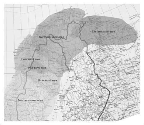 Map of Sápmi (map created by author). | Download Scientific Diagram