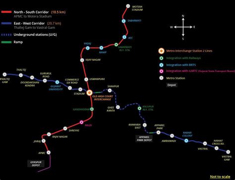 Ahmedabad Metro Route Map - Space Management