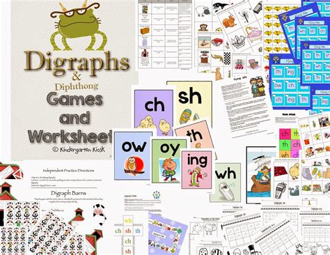 Kindergarten Kiosk: Digraphs and Diphthongs