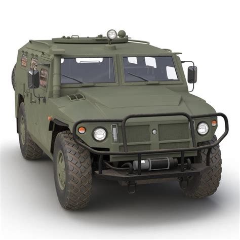 3D model Russian Mobility Vehicle GAZ Tigr M | 3D Molier International