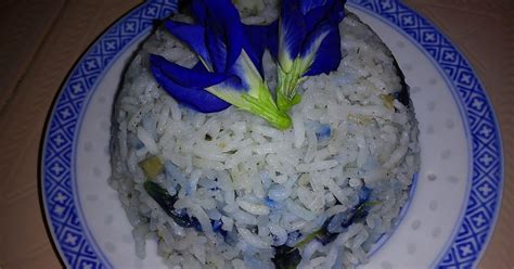 Cooking Pleasure: FRAGRANT BLUE PEA FLOWER RICE