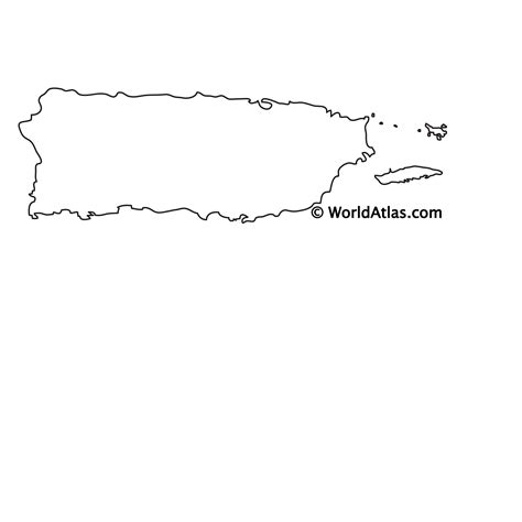 Blank Map Of Puerto Rico Svg Vector Outline Map | Porn Sex Picture