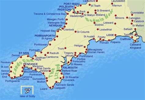 Image Map of Cornwall - Cornwall Online | Cornwall urlaub, Reiseideen ...