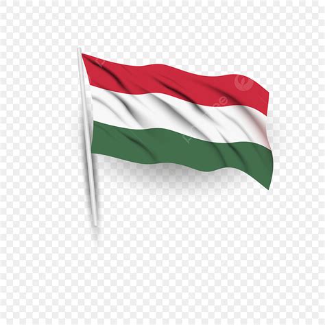 Hungary Clipart Vector, Waving Flag Of Hungary Country For Hungary ...