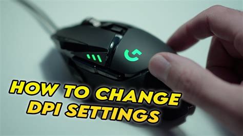 Logitech G502 Hero Mouse : How to Change DPI Settings - YouTube