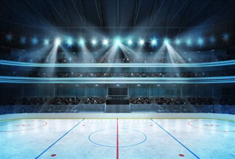 Amazon.com : Laeacco 8x6.5ft Hockey Stadium Backdrop Vinyl Photography ...