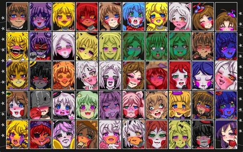 Full FNIA Ultimate Custom Night ROSTER | FNaF UCN by Mairusu-Paua on ...