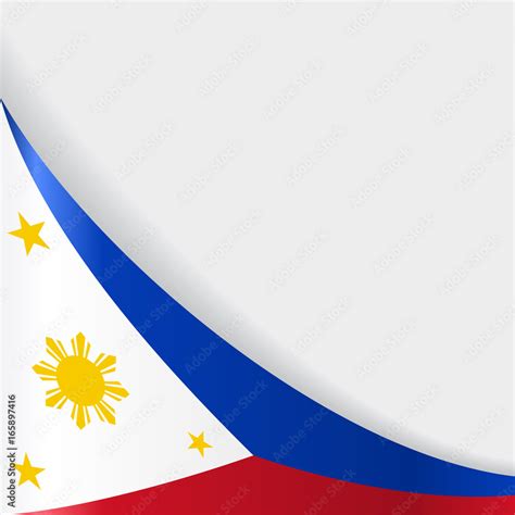 Philippines flag background. Vector illustration. Stock Vector | Adobe ...