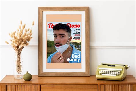 Bad Bunny Rolling Stone Cover Poster Bad Bunny Rolling Stone - Etsy