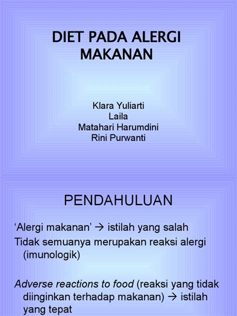 Alergi Makanan | PDF