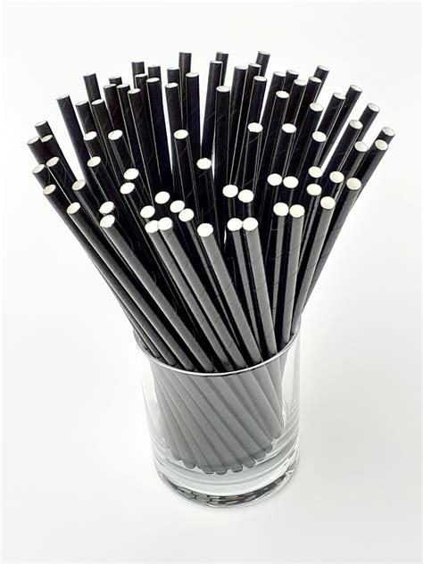 Black Paper Straws | Made in UK | Biodegradable – Paper Straws GB