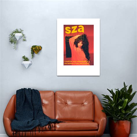 Sza Collage Canvas Print Premium Merch Store | SZA Shop