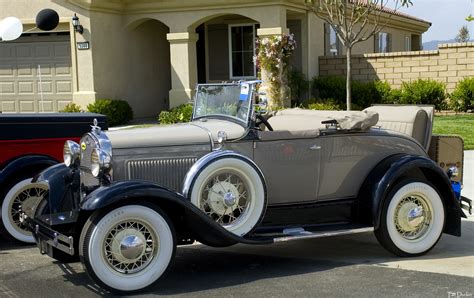 1931 Ford Model A roadster - beige with top down - fvl - Ford Products ...