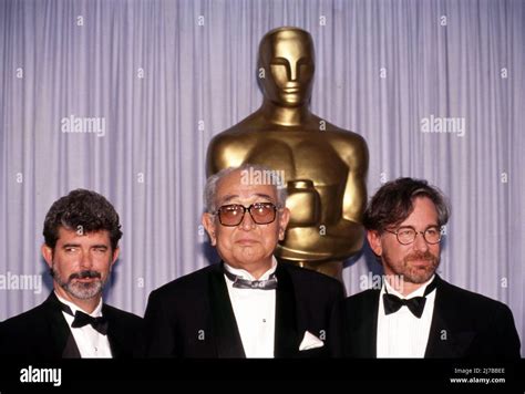 George Lucas, Akira Kurosawa and Steven Spielberg with his Lifetime ...