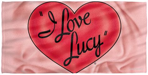 I Love Lucy Heart Logo Beach Towel | LucyStore.com