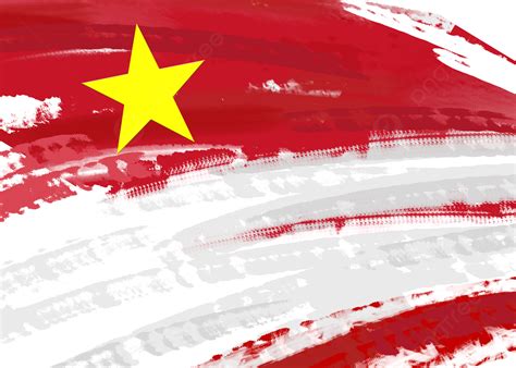 Vietnam Flag Red Brush Splash Ink Background, Vietnam, National Flag ...