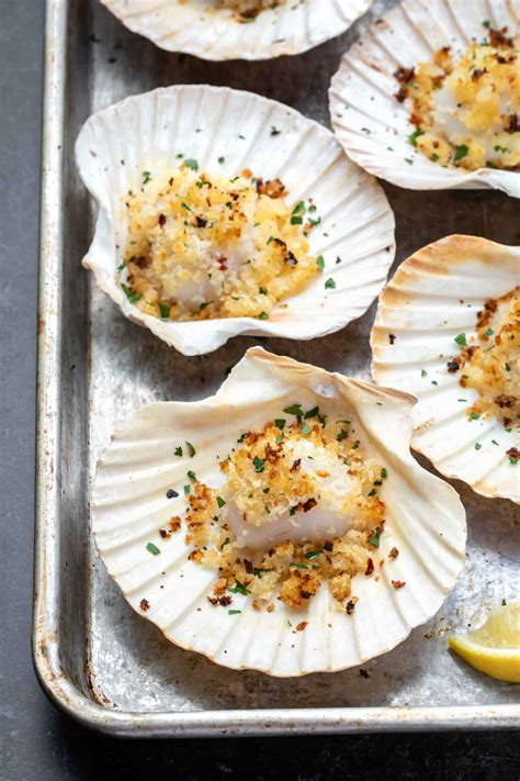 Easy Baked Scallops (Dairy Free) - Simply Whisked