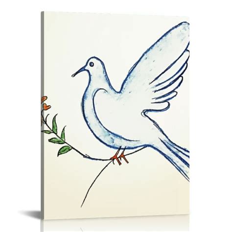 Nawypu Dove of Peace Art Print Picasso Wall Art Pablo Picasso Line ...