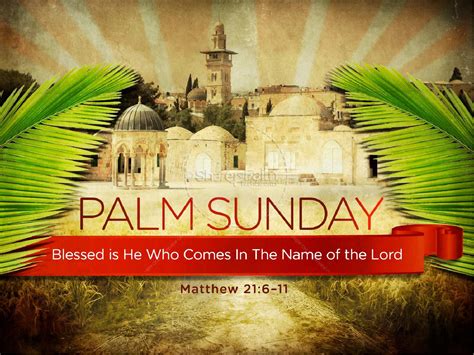 Palm Sunday Bible Sermon PowerPoint | Clover Media