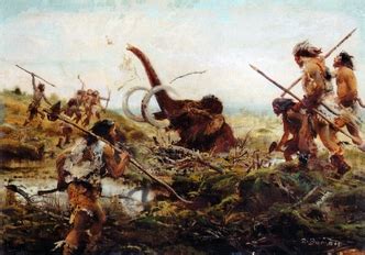 Neolithic People Hunting