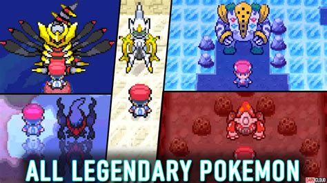 Pokémon Platinum All LEGENDARY POKEMON - YouTube