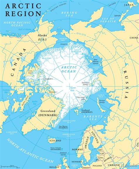 A Map Of The Arctic