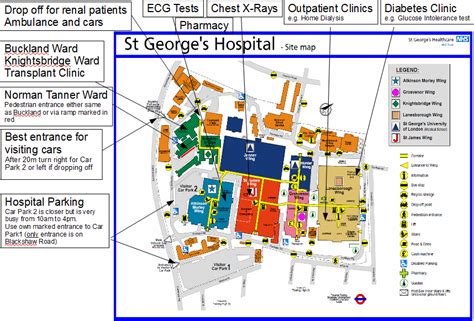 King George Hospital Map