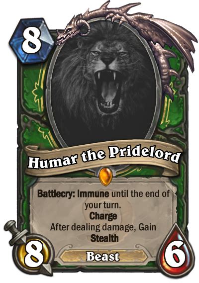 Humar The Pridelord : r/customhearthstone