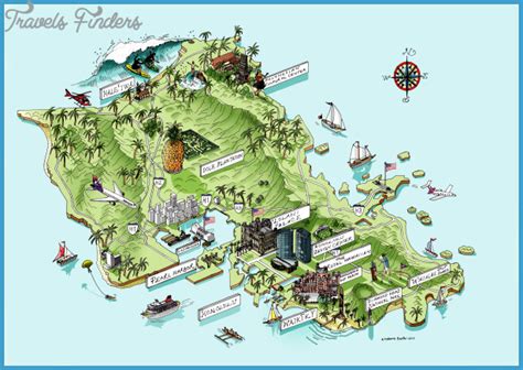 Oahu Hiking Trails Map