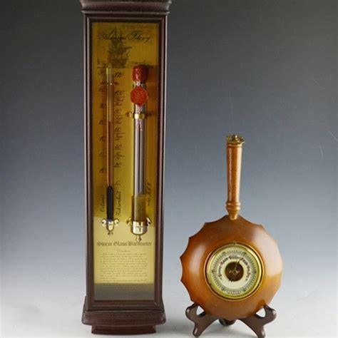 Two Vintage Barometers Including a Fitzroy Storm Glass Barometer : EBTH