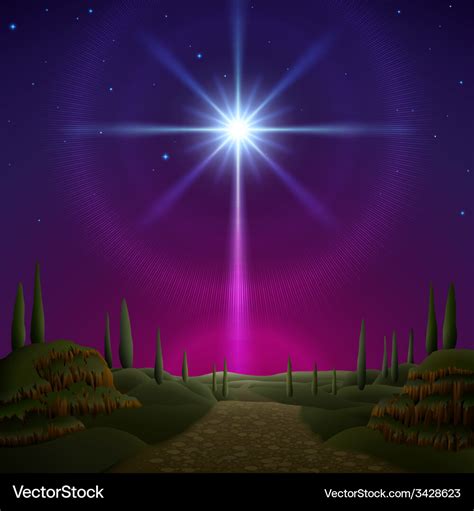 Star of bethlehem Royalty Free Vector Image - VectorStock