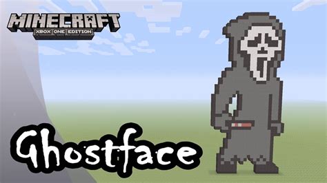 Minecraft: Pixel Art Tutorial and Showcase: Ghostface (Scream) - YouTube