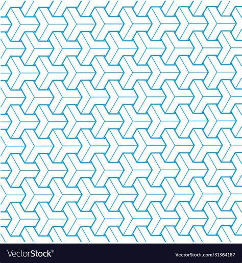 Blue brick geometric texture pattern background Vector Image