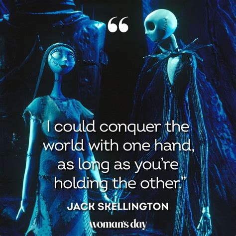 jack and sally from the nightmare movie, with quote by jack ...