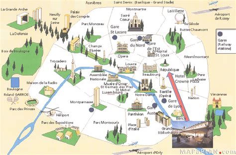 Paris maps - Top tourist attractions - Free, printable | Paris tourist ...