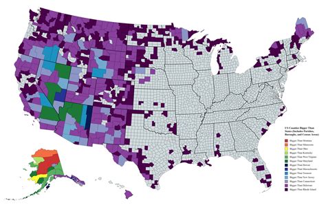 Geography Facts About the U.S. Counties - Vivid Maps