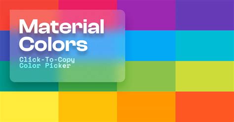 🎨 Material Design Colors, Color Palette | Material UI