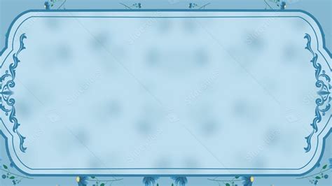 Small Fresh Floral Blue Minimalist Powerpoint Background For Free ...