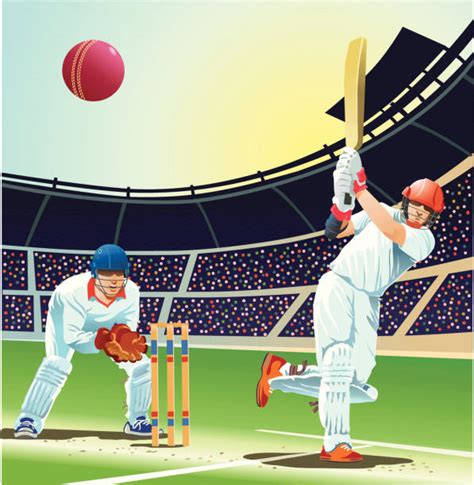 1,200+ Cricket Ground Stock Illustrations, Royalty-Free Vector Graphics ...