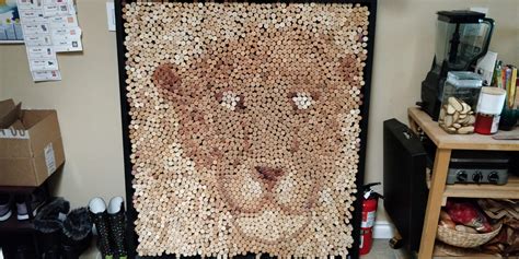 Cork board art my friend made : r/pics