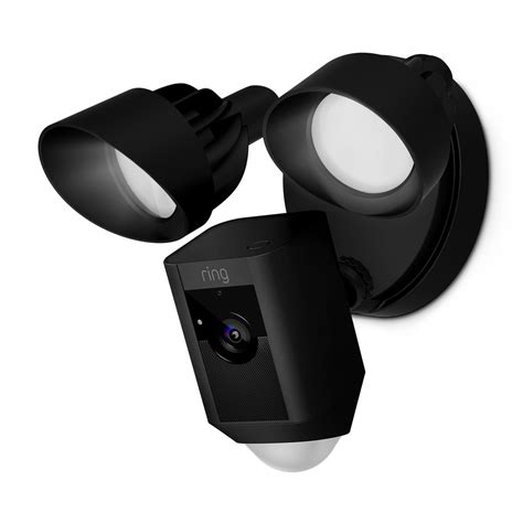 Shop Ring Floodlight Cam Black Digital Wireless Outdoor Security Camera ...