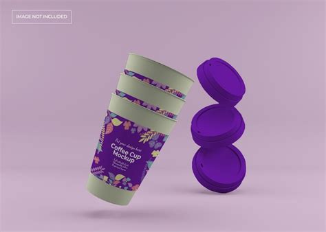 Premium PSD | Take away coffee cup mockup